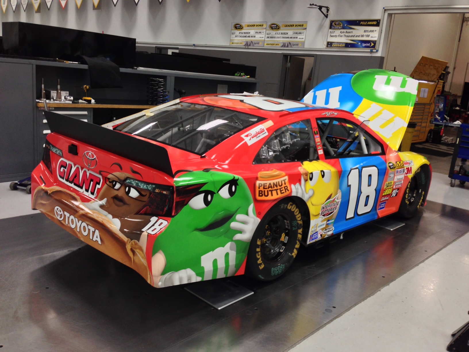 Kyle Busch's paint scheme scheduled to run at Pocono in August and New Hampshire in Sept  Photo - Joe Gibbs Racing