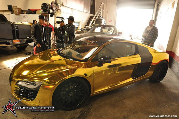 tyga polished audi r8