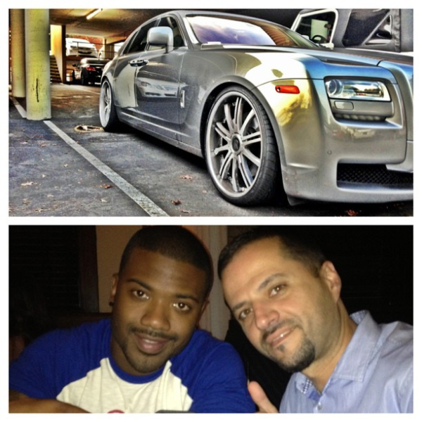 ray j chromed rolls royce